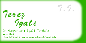 terez igali business card